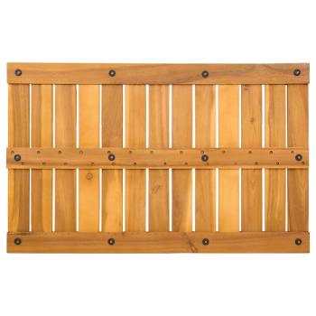 Badematte Uni Braun 80 x 50 cm Holz