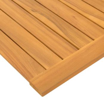 Badematte Uni Braun 80 x 50 cm Holz