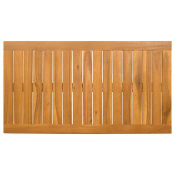 ARDEBO.de - Badematte Uni Braun 100 x 55 cm Holz