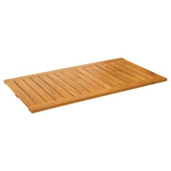 Badematte Uni Braun 100 x 55 cm Holz