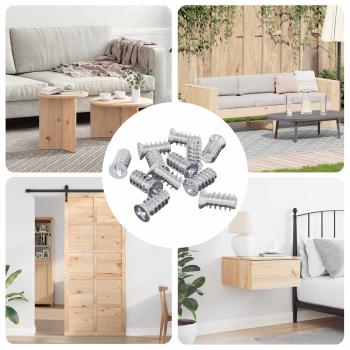 ARDEBO.de - Schraube 10909 pcs Silber M6 x 12 mm Eisen