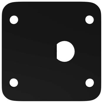 Standfüße 2 pcs Schwarz 40 x 40 x 100 mm Eisen