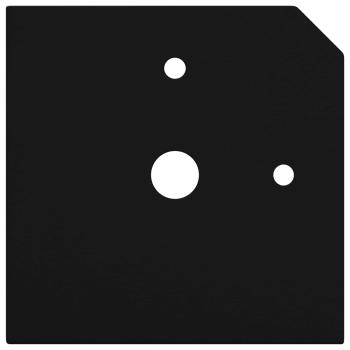 Standfüße 12 pcs Schwarz 57 x 57 x 100 mm Eisen