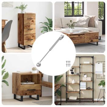 ARDEBO.de - Hydraulische Gasfeder 12 pcs Silber 280 x 17 x 16 mm