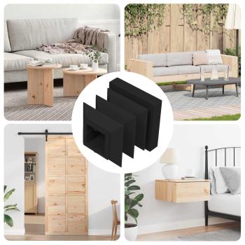 ARDEBO.de - Endkappen 10909 pcs Schwarz 15 x 15 x 15 mm PP