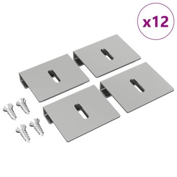 Spiegel Halterungsbracket 12 pcs Nickel 35 x 30 x 8,3 mm Stahl