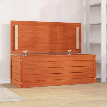 Aufbewahrungsbox mit Speicher Wachsbraun 89 x 36,5 x 33 cm