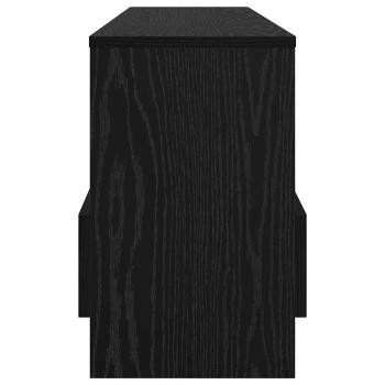 Magazinregal Schwarz Eichen-Optik 102 x 30 x 45 cm