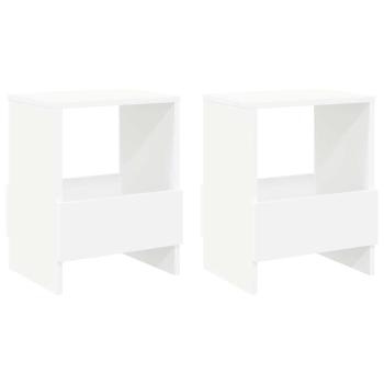 Magazinregal 2 pcs Weiß 35 x 30 x 45 cm