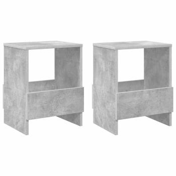 Magazinregal 2 pcs Beton Grau 35 x 30 x 45 cm