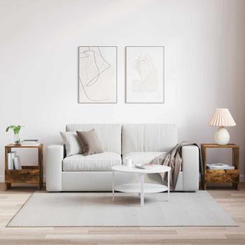 Magazinregal 2 pcs Geräucherte Eiche 35 x 30 x 45 cm