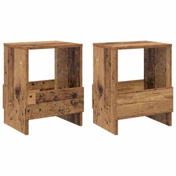 Magazinregal 2 pcs Altholz 35 x 30 x 45 cm