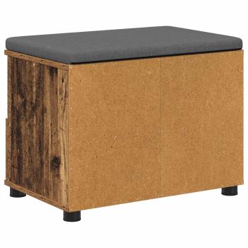 Flurbank Altholz 60 x 38 x 46 cm Spanplatte und Polsterstoff