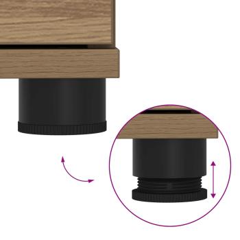 Flurbank mit Kissen mit Speicher Artisan-Eiche 60 x 38 x 46 cm