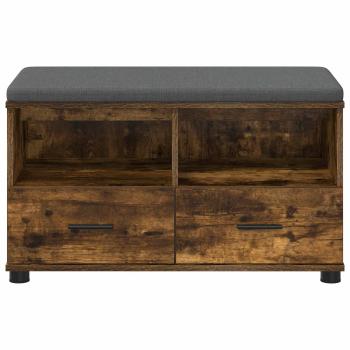 Flurbank mit Kissen Geräucherte Eiche 80 x 38 x 46 cm