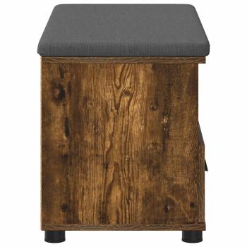 Flurbank mit Kissen Geräucherte Eiche 80 x 38 x 46 cm