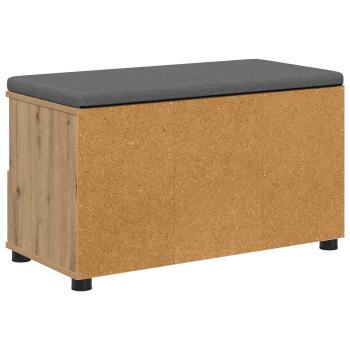Flurbank mit Kissen mit Speicher Artisan-Eiche 80 x 38 x 46 cm