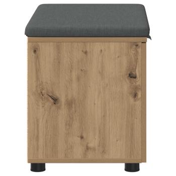 Flurbank mit Kissen mit Speicher Artisan-Eiche 60 x 38 x 46 cm