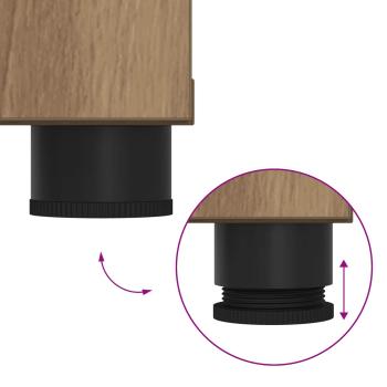 Flurbank mit Kissen mit Speicher Artisan-Eiche 60 x 38 x 46 cm