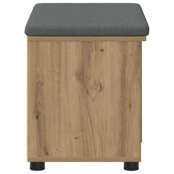 Flurbank mit Kissen Uni Artisan-Eiche 60 x 38 x 46 cm