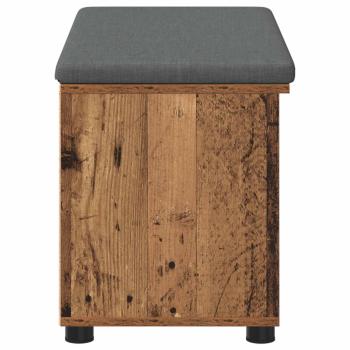 Flurbank mit Kissen Uni Altholz 80 x 38 x 46 cm