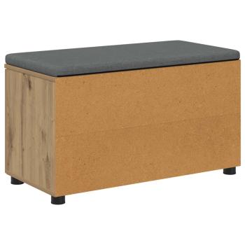 Flurbank mit Kissen Uni Artisan-Eiche 80 x 38 x 46 cm
