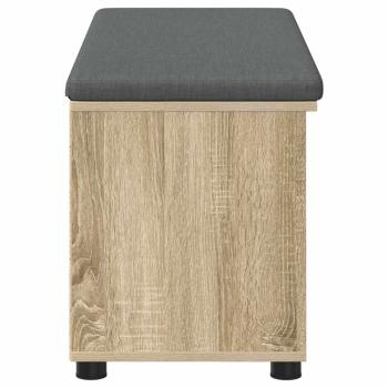 Flurbank mit Kissen Uni Sonoma-Eiche 100 x 38 x 46 cm