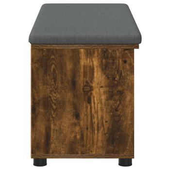 Flurbank mit Kissen Uni Geräucherte Eiche 100 x 38 x 46 cm