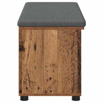 Flurbank mit Kissen Uni Altholz 100 x 38 x 46 cm