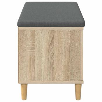 Flurbank mit Kissen mit Speicher Sonoma-Eiche 60 x 38 x 46 cm