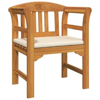 Möbelset mit Kissen 2 pcs Natur Massivholz Akazie