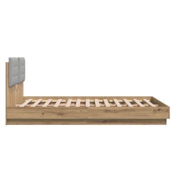 Bettgestell mit Kopfteil Artisan-Eiche 160 x 200 cm