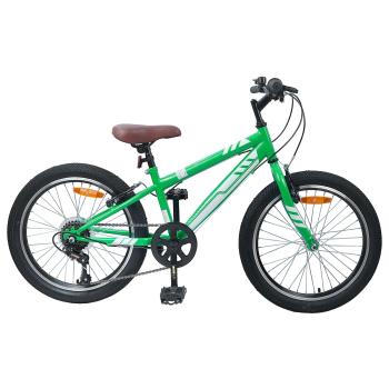 ARDEBO.de - Mountainbike 20 Zoll 6-Speed für 5-8 Jahre alt Grün