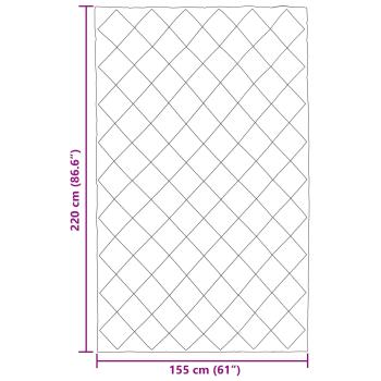 Sommerdecke Taupe 220 x 155 cm Mikrofaser