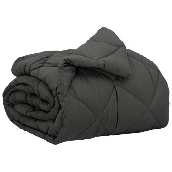 Ganzjahresbettdecke Anthrazit 200 x 135 cm Mikrofaser
