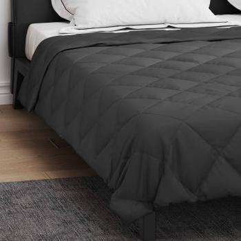 Ganzjahresbettdecke Anthrazit 200 x 200 cm Mikrofaser