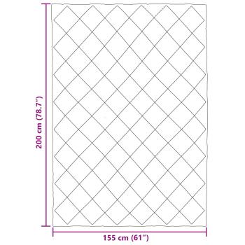 Winterbettdecke Taupe 200 x 155 cm Mikrofaser