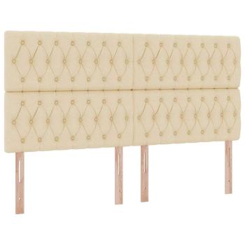 Aufbewahrungsbett mit Matratze Creme 160 x 200 cm Polyester