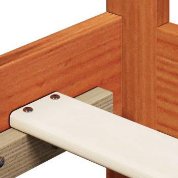 Tagesbett Set Wachsbraun Massives Kiefernholz