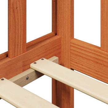 Tagesbett Set Wachsbraun Massives Kiefernholz