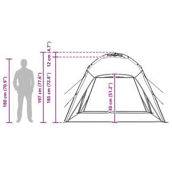 Sofort Zelt mit Speicher Azure Blau 260 x 260 x 185 cm Stahl