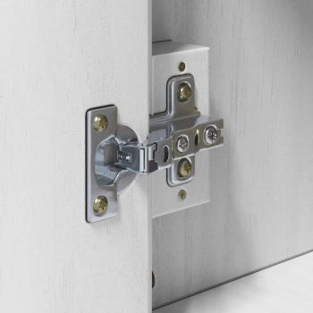 ARDEBO.de - Badezimmer-Wandschrank mit Regal mit Tür Weiß 60 x 40 x 80 cm