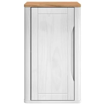 Badezimmer-Wandschrank mit Regal mit Tür Weiß 60 x 40 x 80 cm