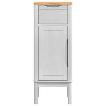 Badezimmerschrank Weiß 35 x 30 x 85 cm Massives Kiefernholz