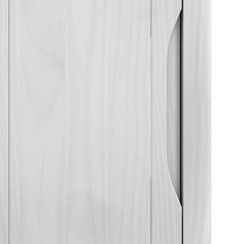 Badezimmerschrank Weiß 35 x 30 x 85 cm Massives Kiefernholz