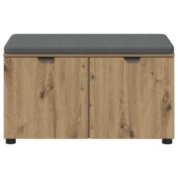 Flurbank mit Kissen mit Speicher Artisan-Eiche 80 x 38 x 46 cm