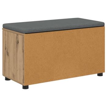 Flurbank mit Kissen mit Speicher Artisan-Eiche 80 x 38 x 46 cm