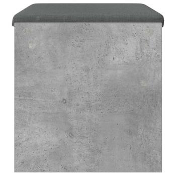 Flurbank mit Kissen Beton Grau 60 x 38 x 46 cm