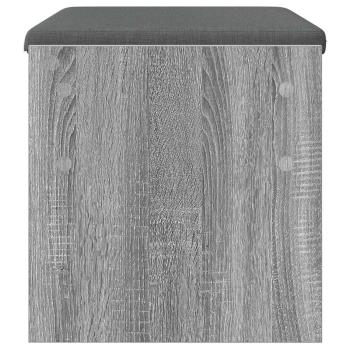 Flurbank mit Kissen Graues Sonoma 60 x 38 x 46 cm