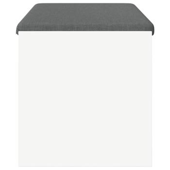 Flurbank mit Kissen Weiß 100 x 38 x 46 cm